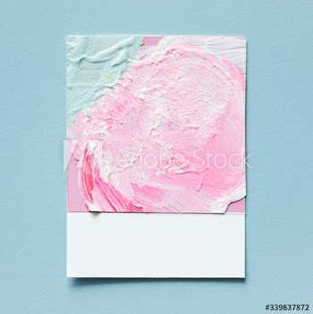 Pastel pink and greeen