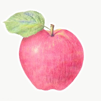Pastel pink apple illustration design element  | Free  transparent png - 2337252
