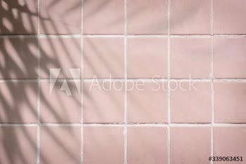 Pastel pink tiles textured background