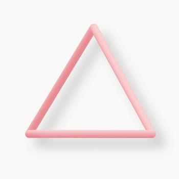Pastel pink triangle design social banner | Free  transparent png - 2282420