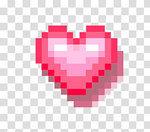 PASTEL PIXELS IV, pixelated red heart art transparent background PNG clipart