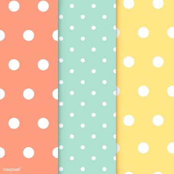 Pastel polka dot seamless pattern vector set | Free stock vector - 530864