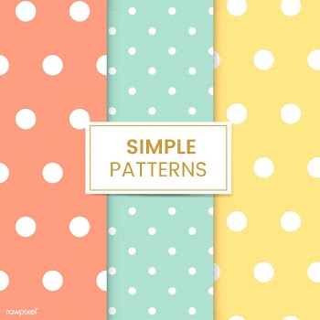 Pastel polka dot seamless pattern vector set | Free stock vector - 530889