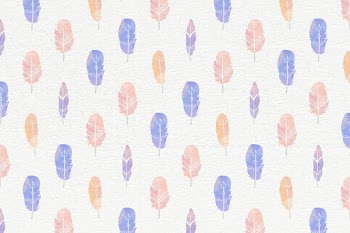 Pastel purple Bohemian background psd feather pattern