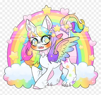 Pastel Rainbow Whimsy By Chanzajam - Mlp Oc Alicorn Baby
