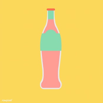 Pastel soda bottle | Free stock vector - 251220
