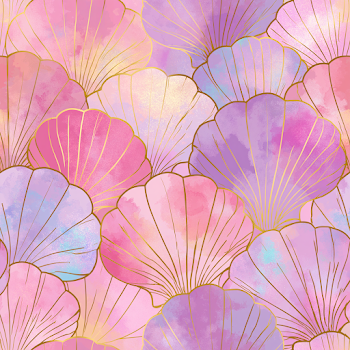 Pastel Spring Shell Decor