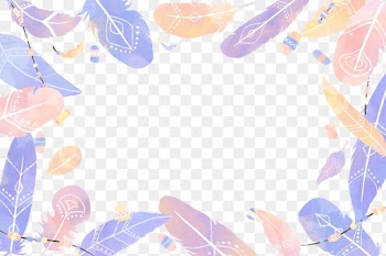Pastel square frame png Boho style