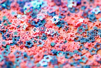 Pastel star sequin abstract background