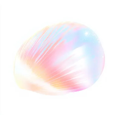 Pastel Watercolor Shell Illustration