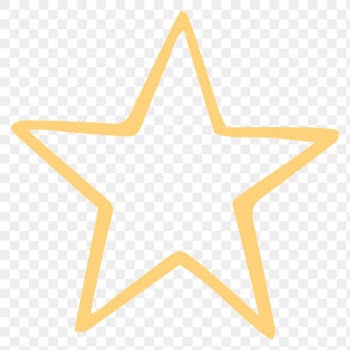 Pastel yellow star transparent png clipart