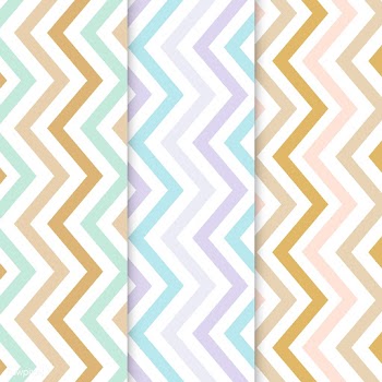 Pastel zigzag seamless pattern vector set | Free stock vector - 530880