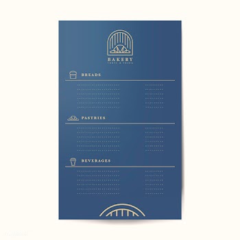 Pastries and beverages menu template vector | Free stock vector - 518979