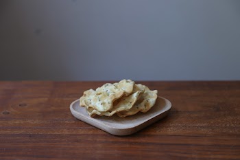 Pastry on Tray on Wooden Surface