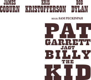 Pat Garrett jagt Billy the Kid Logo Vector