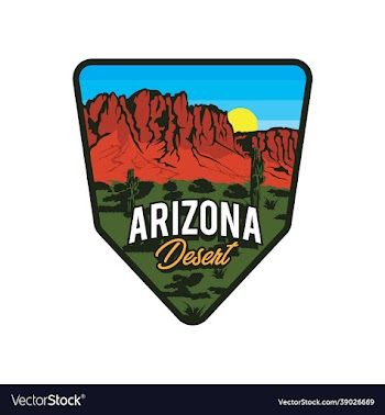 patch design arizona desert logo design
