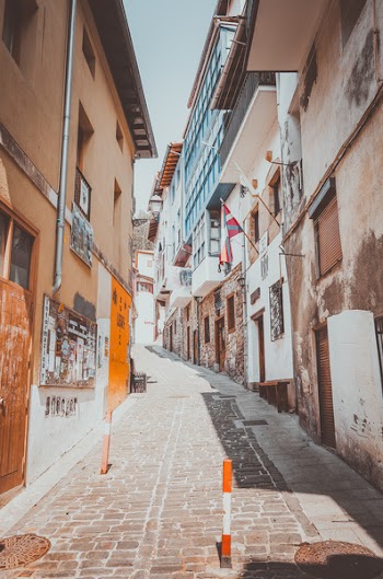 Pathway Surrounded by Buildings
