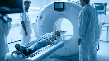 Patient Undergoing CT Scan in Modern Radiology Suite