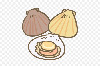 Patinopecten yessoensis Shellfish Yakitori Tonkatsu Food - cornmeal vector 