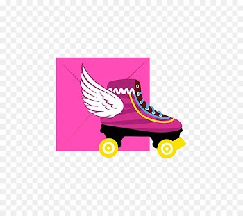 Patín Convite Party Birthday Roller skates - party 