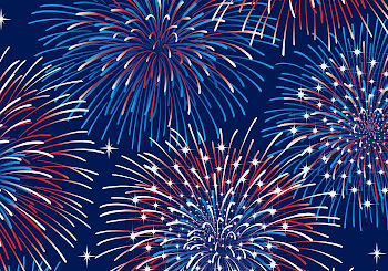 Patriotic Fireworks Background Vector - Download Free Vector Art ...