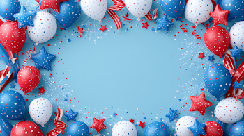 Patriotic Fourth of July Celebration Banner
