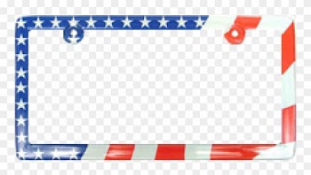 Patriotic License Plate Frame
