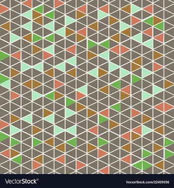 Pattern background triangle retro vintage design vector image