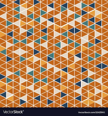 Pattern background triangle retro vintage design vector image