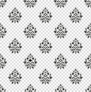 Pattern, Black flower background transparent background PNG clipart