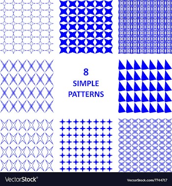 Pattern blue 01 vector image