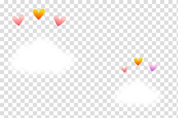 Pattern, Color heart-shaped balloon clouds transparent background PNG clipart