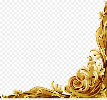 Pattern - European gold frame 