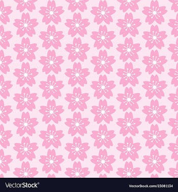 Pattern flower cherry vector image