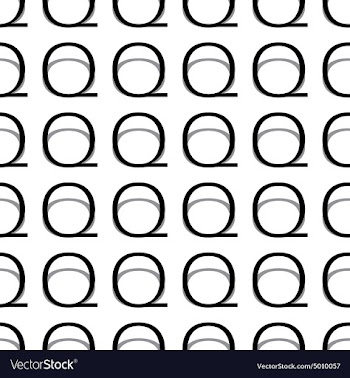 Pattern font Q vector image