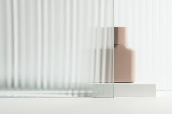 Pattern glass product backdrop with perfume… | Free stock photo | High Resolution image