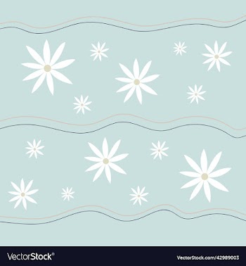 pattern groovy trippy daisies and lines