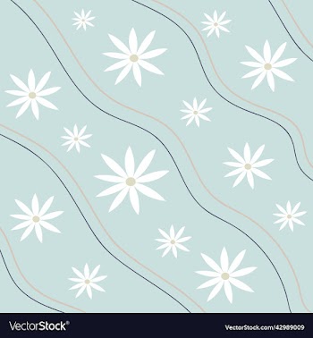 pattern groovy trippy daisies and lines