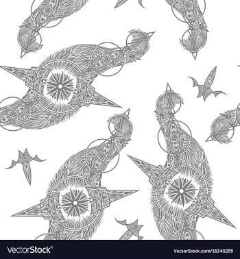 Pattern in bright style vector image
