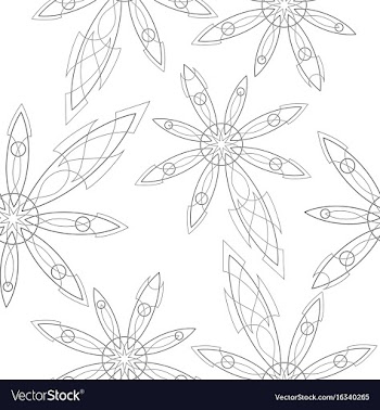 Pattern in bright style vector image