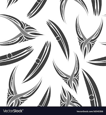 Pattern in striped style vector image