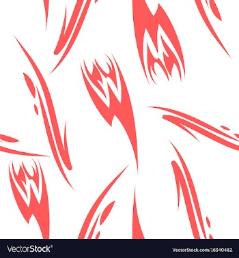 Pattern in striped style vector image