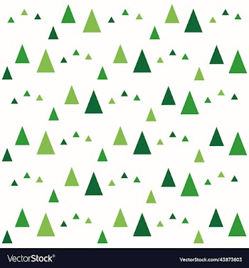 pattern in the form of green triangles