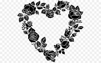 Pattern Leaf Font Heart -  