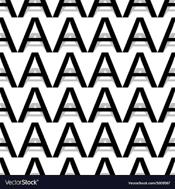 Pattern letter a vector image