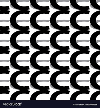 Pattern letter c vector image