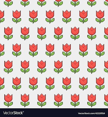 pattern of abstract blooming tulip flower