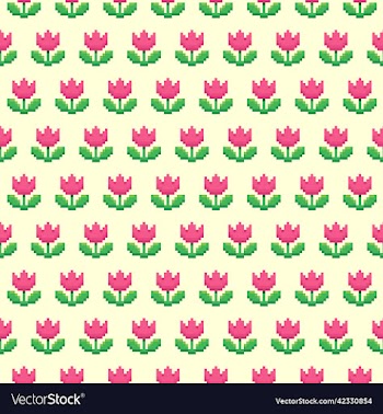 pattern of abstract blooming tulip flower