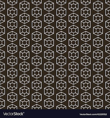 pattern of abstract hexagonal diamond gemstone