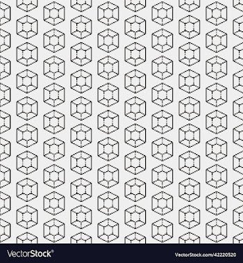 pattern of abstract hexagonal diamond gemstone